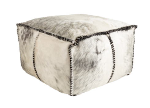 Hair on Hide Poufs